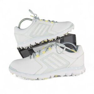 Adidas Adistar Performance Golf Shoes Women's 6.5 White Yellow F33301